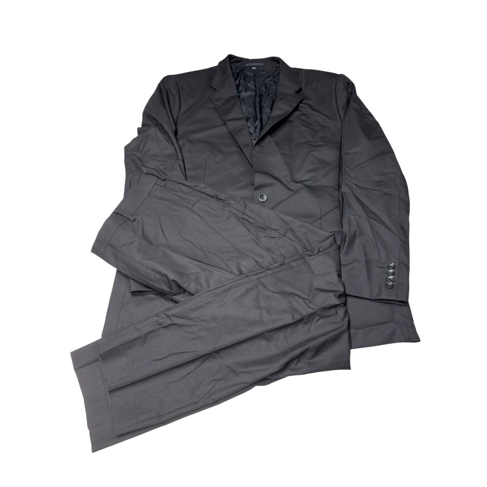 J.Crew x Loro Piana Ludlow‎ 2-piece Suit Mens 48L Superfine Wool 2-Button Black